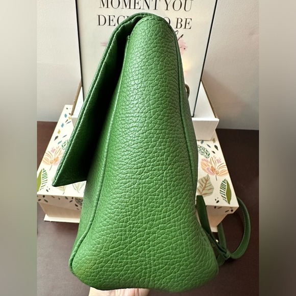 Authentic Versace Collection Convertible Green Leather Bag with Gold Hardware - Picture 3 of 16